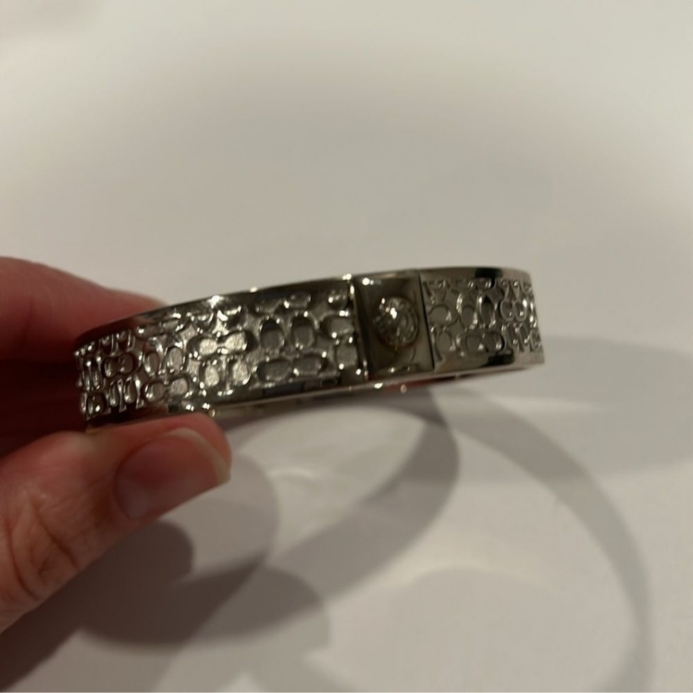 COACH Silver Bangle Bracelet NWOT